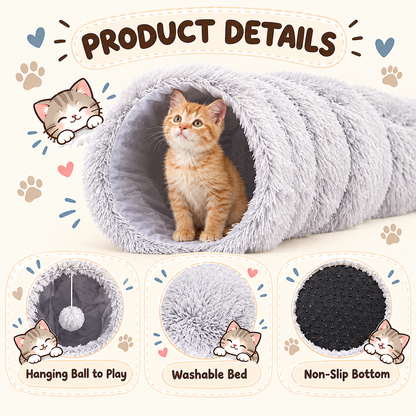 Cozy Cat Tunnel & Bed