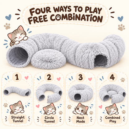 Cozy Cat Tunnel & Bed